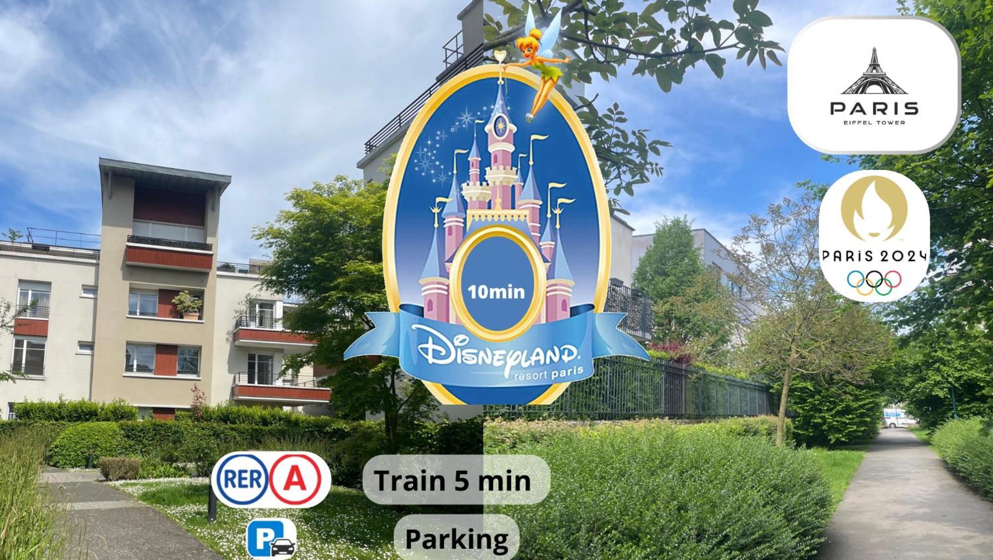 Appartement Family Terrasse 6-7Pers Proche Disney Et Gare Montévrain Eksteriør bilde
