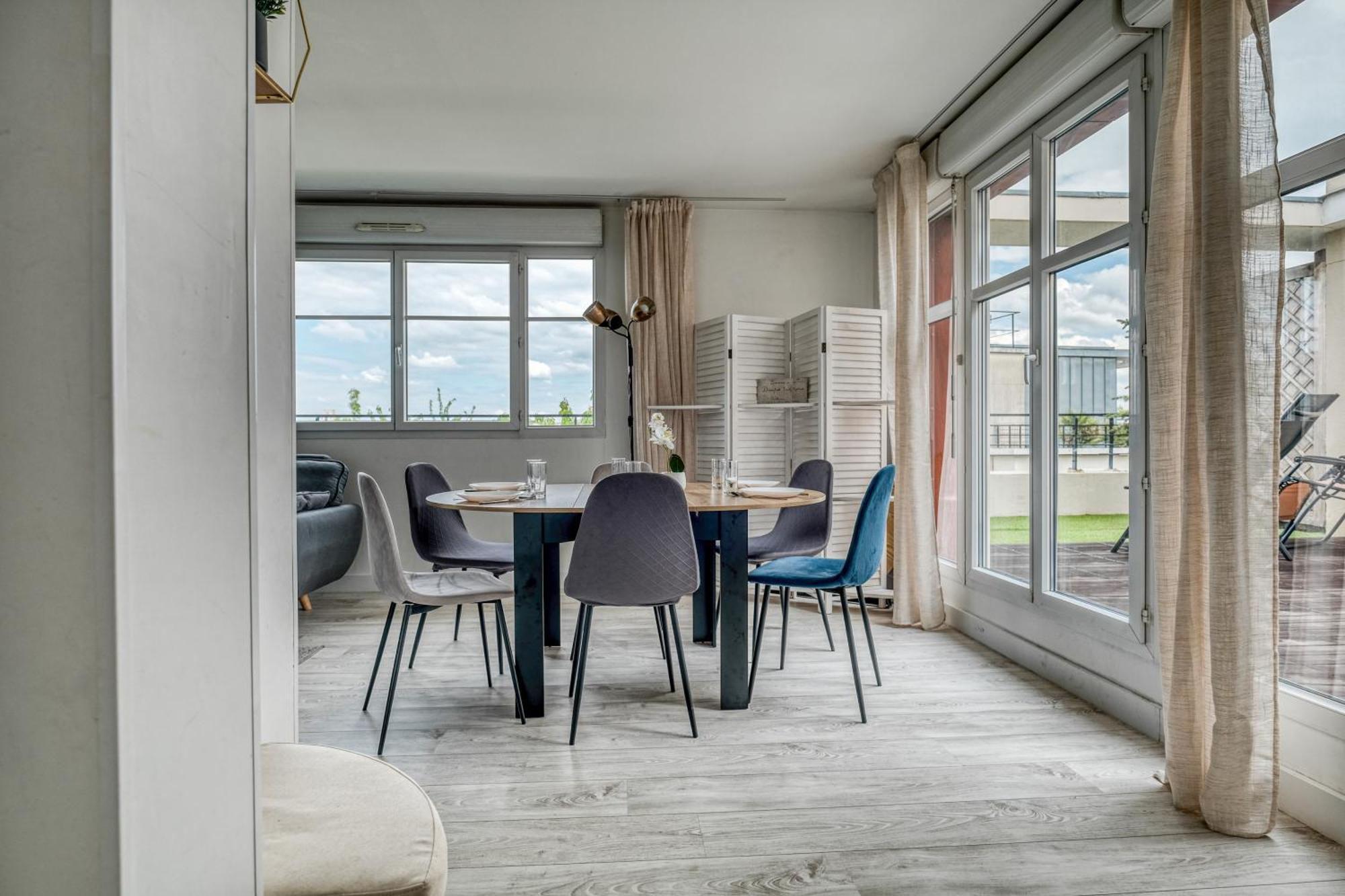 Appartement Family Terrasse 6-7Pers Proche Disney Et Gare Montévrain Eksteriør bilde
